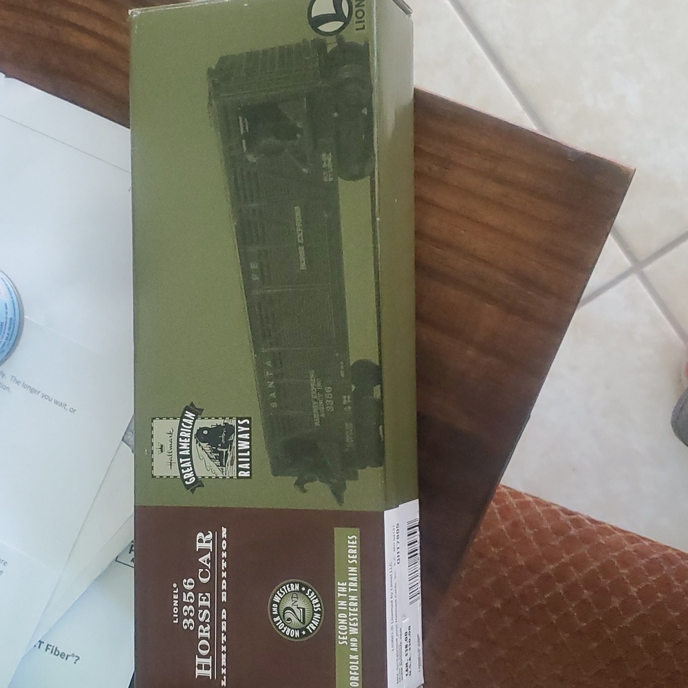 Great American Railways Horse car LIONEL 3356